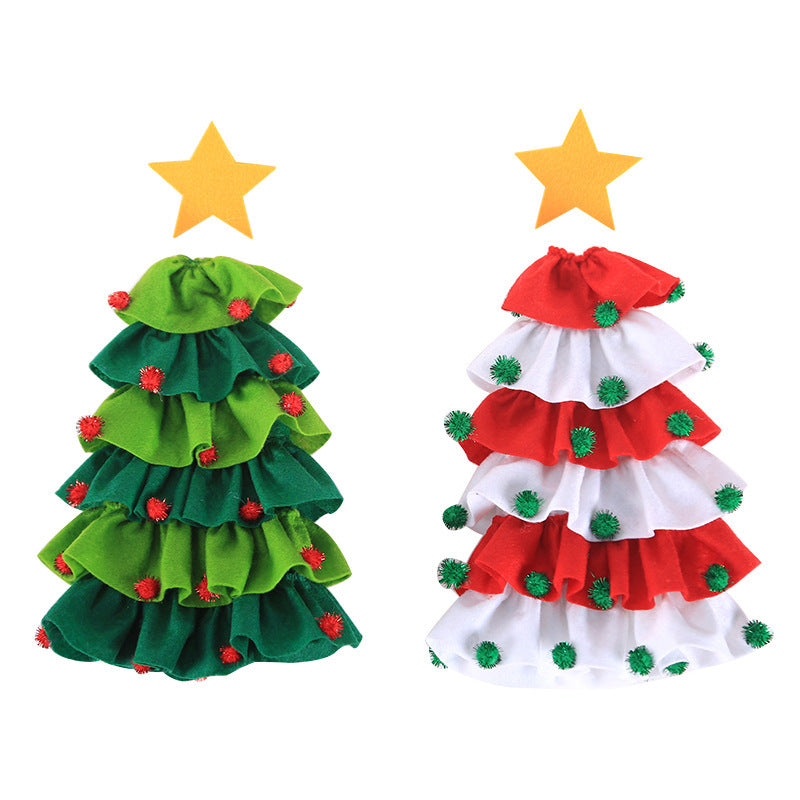 Wine Bottle Cover Christmas Decoration Ball Tree for Home Dinner Destop Decor Xmas Gift