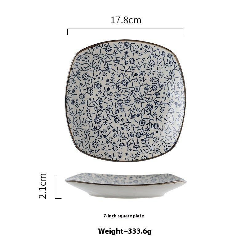 Ceramic High Temperature Disinfection Household Dining Zhuo Bone Sundries Storage Plate