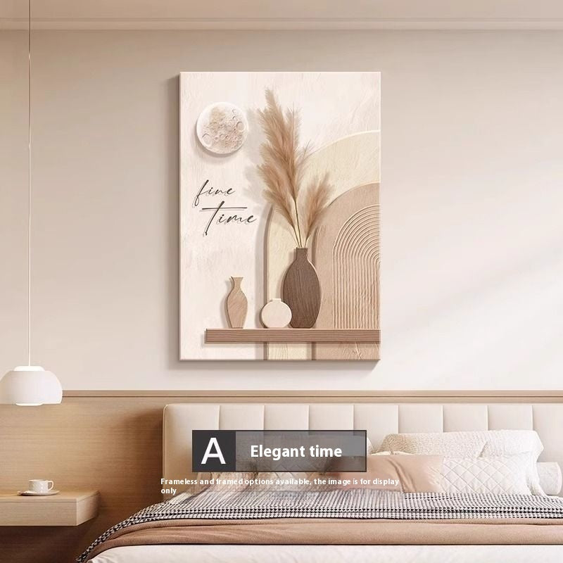 Decorative Painting Cream Style Abstract Line Character Mural