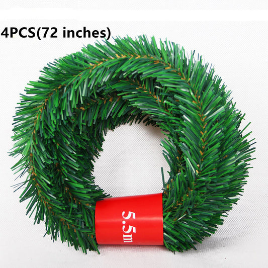 72 Inches Christmas Garland 4 Strands Artificial Pine Soft Greenery Holiday Decor