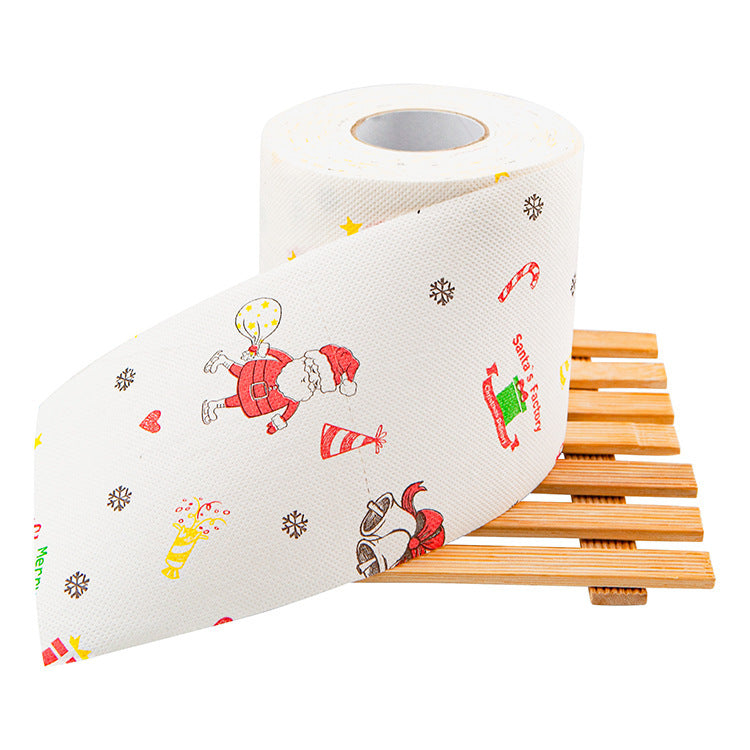 Christmas Toilet Roll Paper Home Santa Claus Bath Toilet Roll Paper Christmas Supplies Xmas Decor Tissue Roll