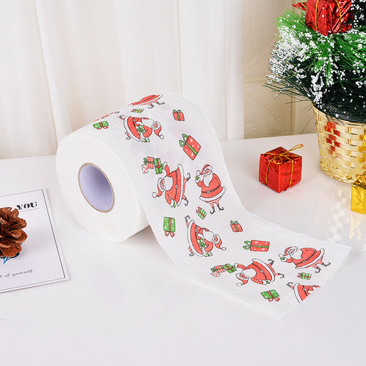 Christmas Toilet Roll Paper Home Santa Claus Bath Toilet Roll Paper Christmas Supplies Xmas Decor Tissue Roll